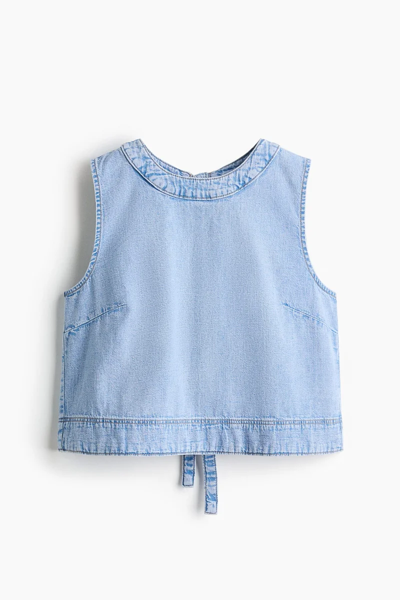 H&M Open-back denim top
